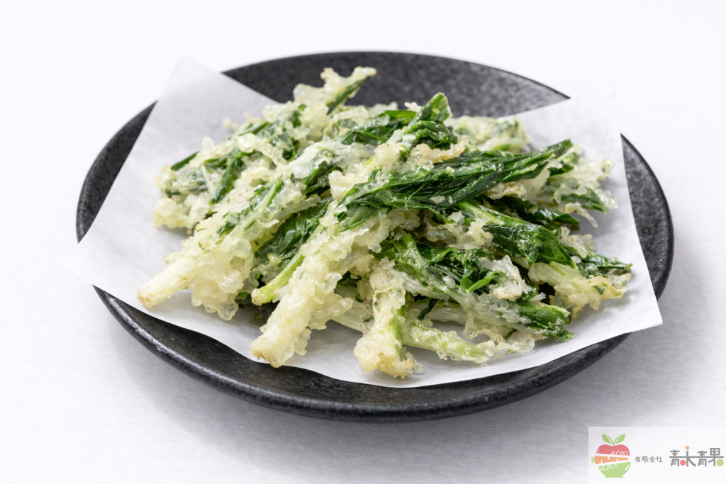 行者にんにく 天ぷら 山菜料理