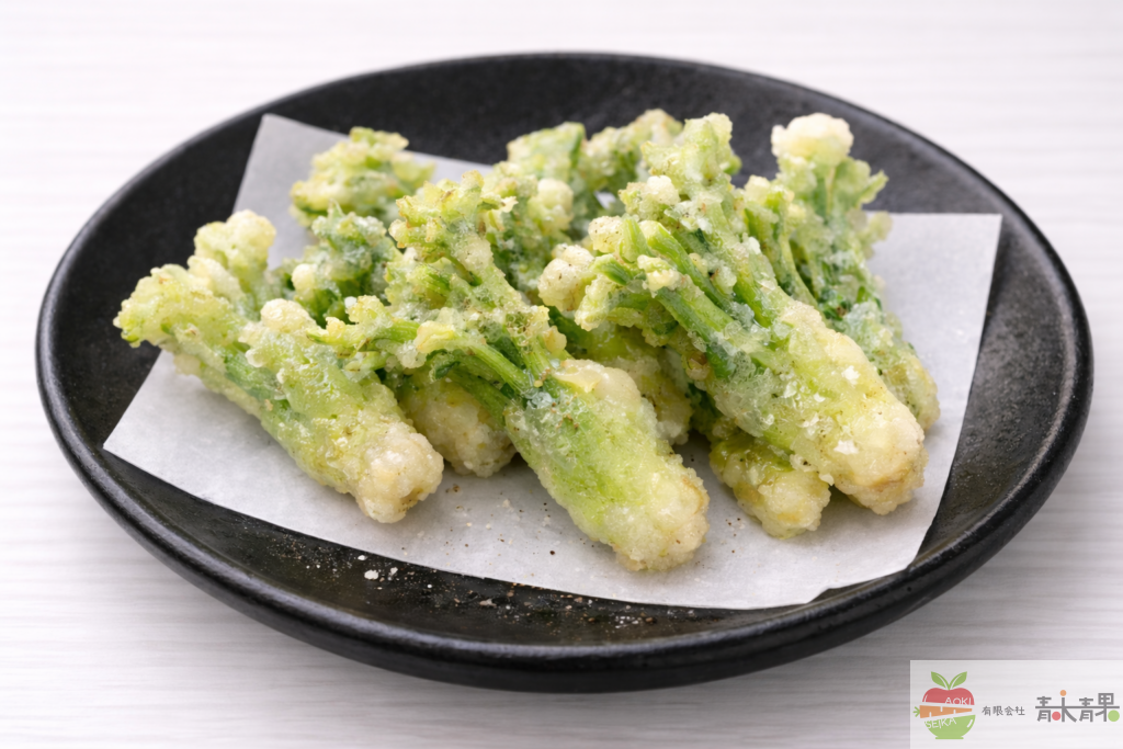 タラの芽の天ぷら（春の山菜料理