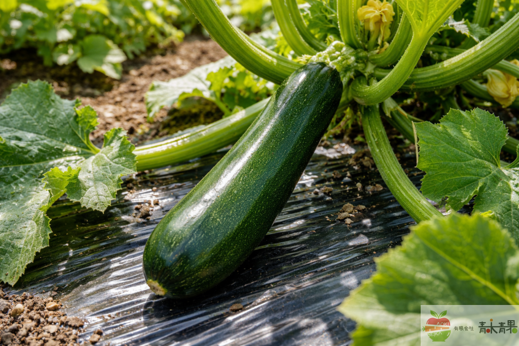 ズッキーニ 栽培 畑 夏野菜 成長